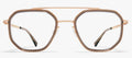 MYKITA SATU - Color C653 Champagne Gold/Clear Ash