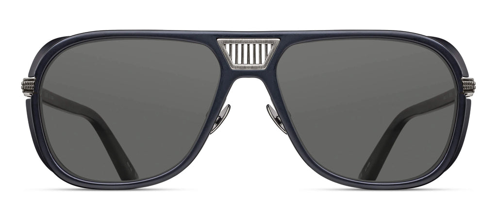MATSUDA 3023-V2 - Color AS-MBK Antique Silver - Matte Black
