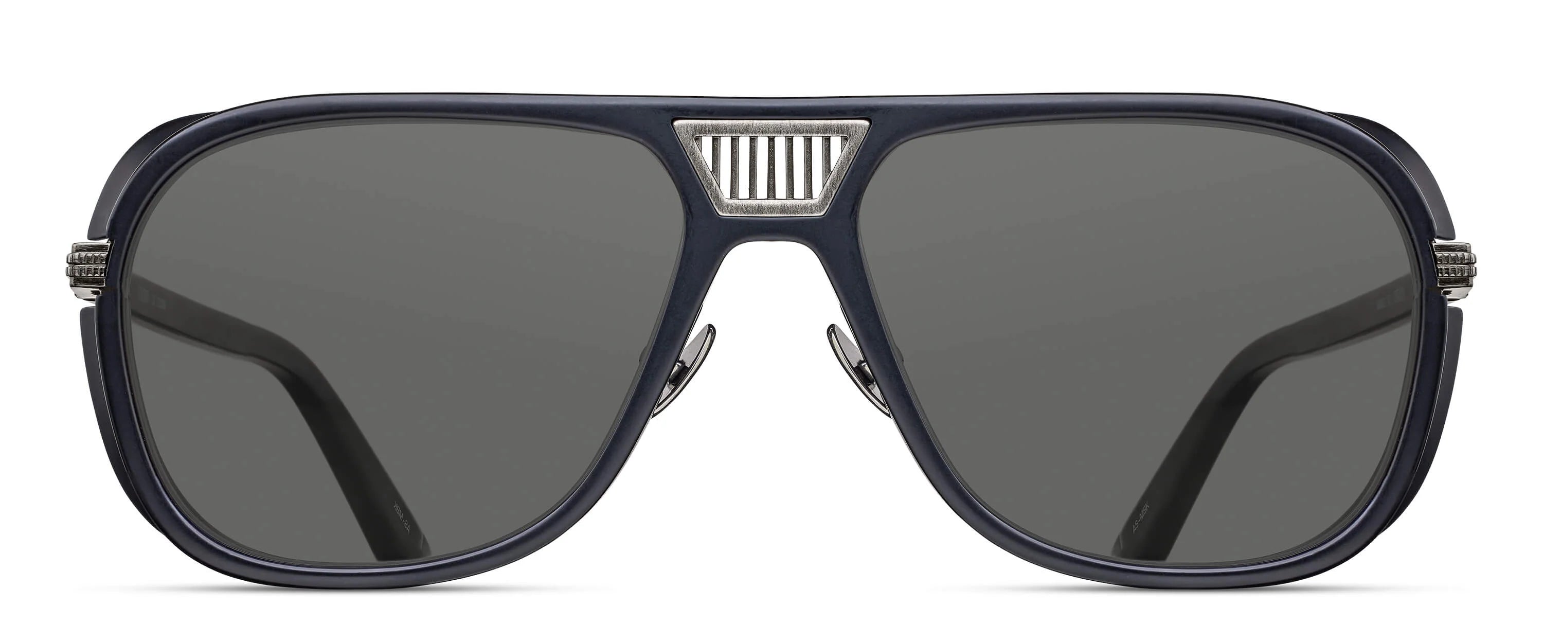 MATSUDA 3023-V2 - Color AS-MBK Antique Silver - Matte Black