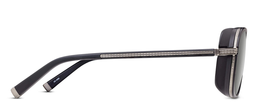 MATSUDA 3023-V2 - Color AS-MBK Antique Silver - Matte Black