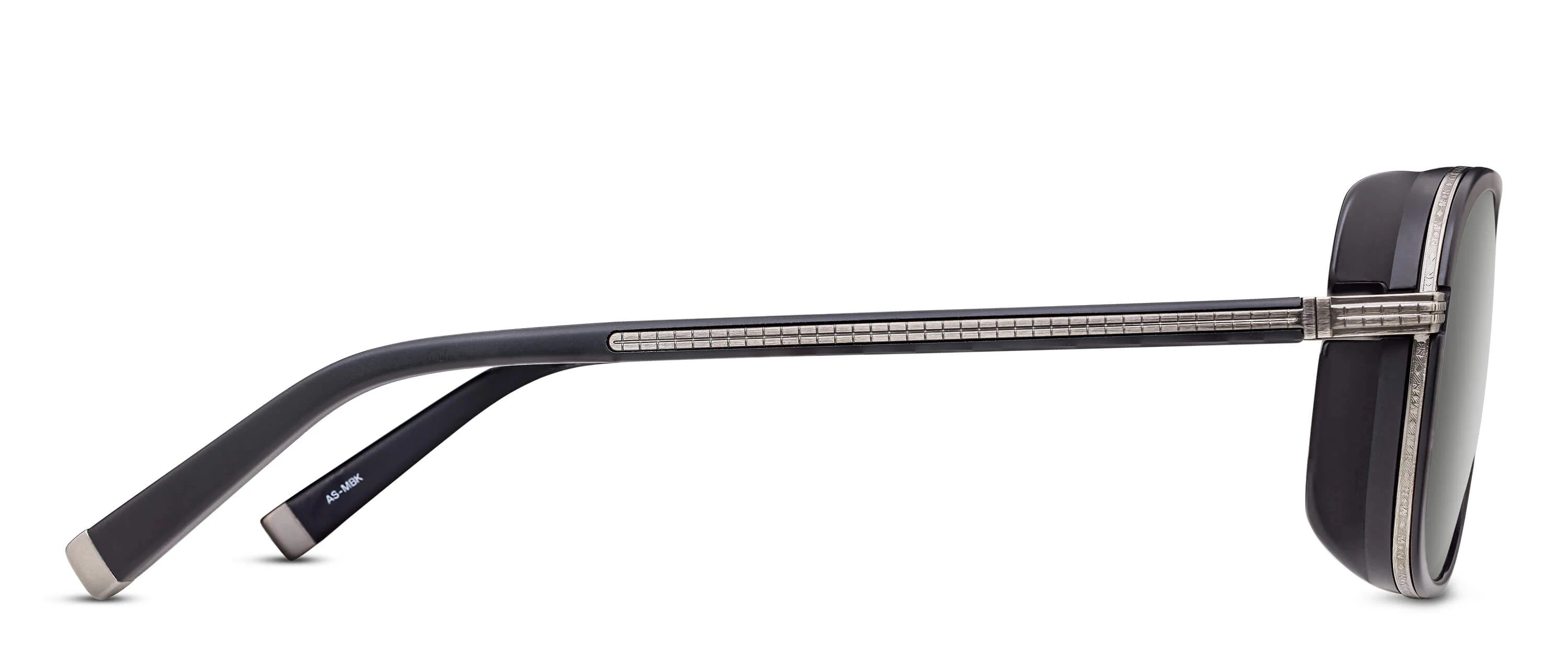 MATSUDA 3023-V2 - Color AS-MBK Antique Silver - Matte Black